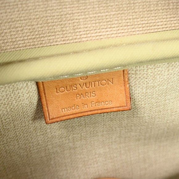 LOUIS VUITTON LV Logo Deauville Hand Bag Monogram Leather Brown M47270 86GA444 - Picture 14 of 16